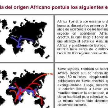 Teoría del origen africano reciente